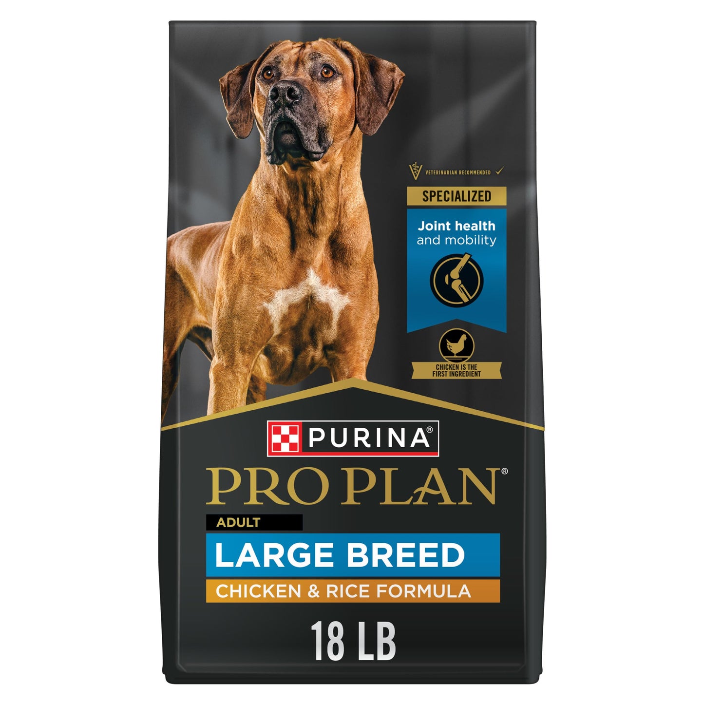 Purina Pro Plan High Protein, Digestive Health Large Breed Dog Food Dry, Chicken and Rice Formula - 47 lb. Bag