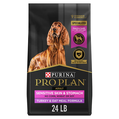 Purina Pro Plan Sensitive Skin and Sensitive Stomach Dog Food Lamb and Oat Meal Formula - 16 lb. Bag