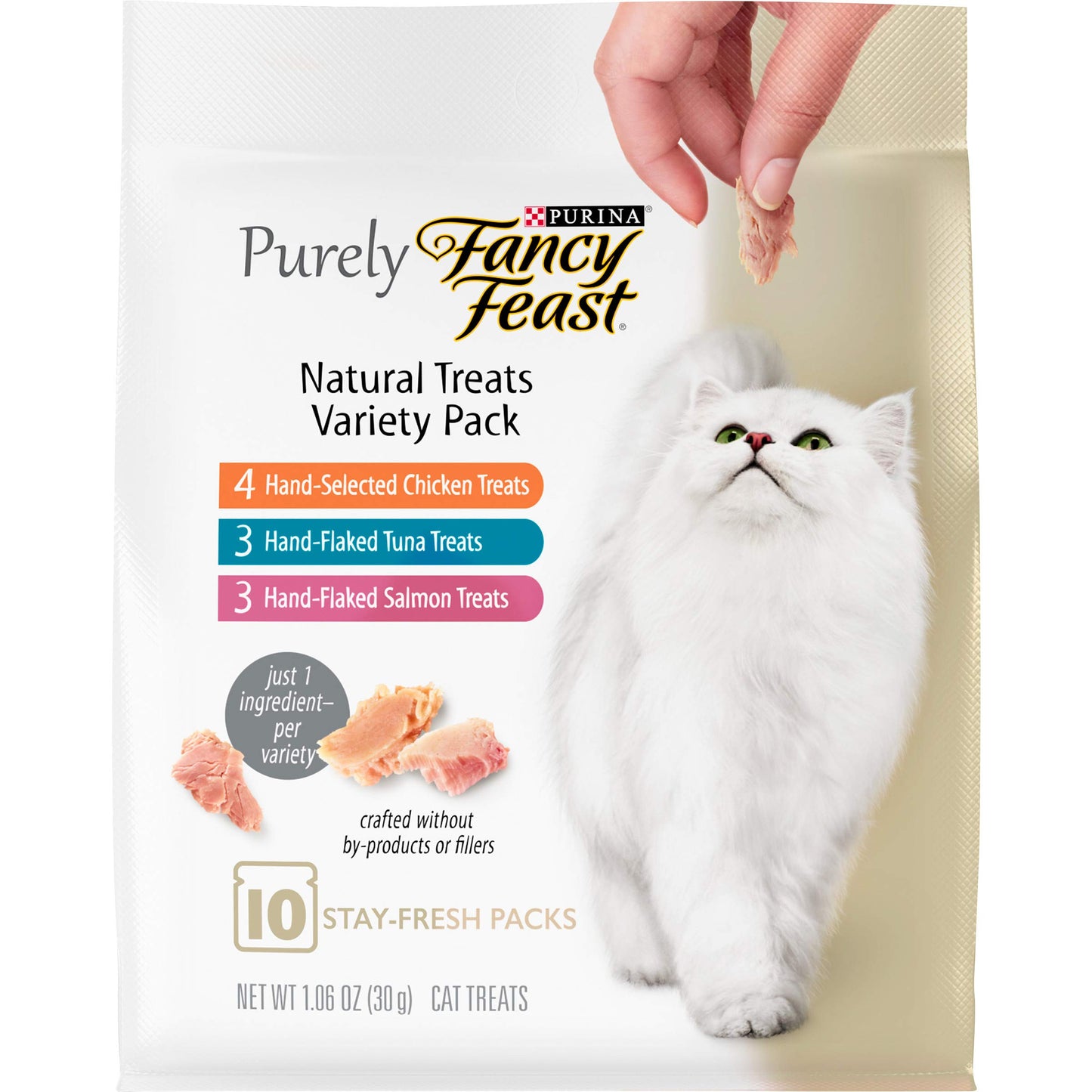 Purina Fancy Feast Limited Ingredient Cat Treats, Savory Cravings Beef Flavor - (10 Packs of 3) 3 oz. Boxes